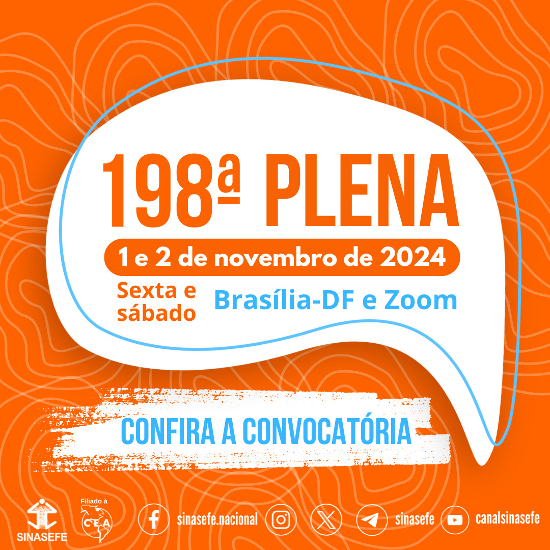 198ª PLENA será híbrida, nos dias 1º e 2 de novembro