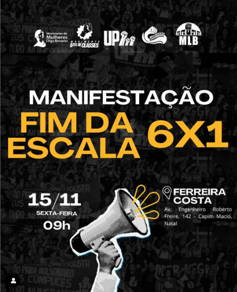 NATAL | Ato pelo Fim da Escala 6×1