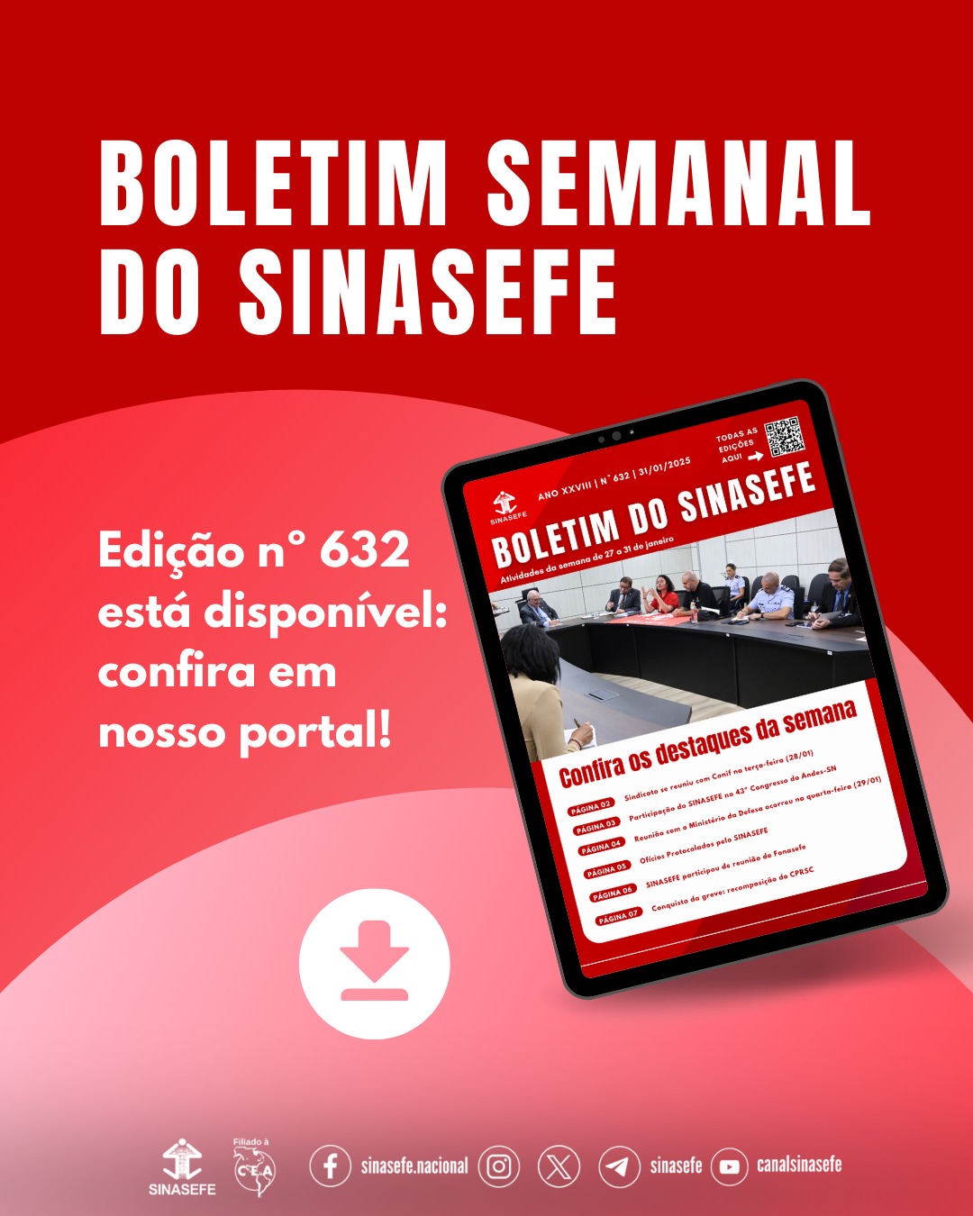 SINASEFE Nacional | Boletim Semanal 632